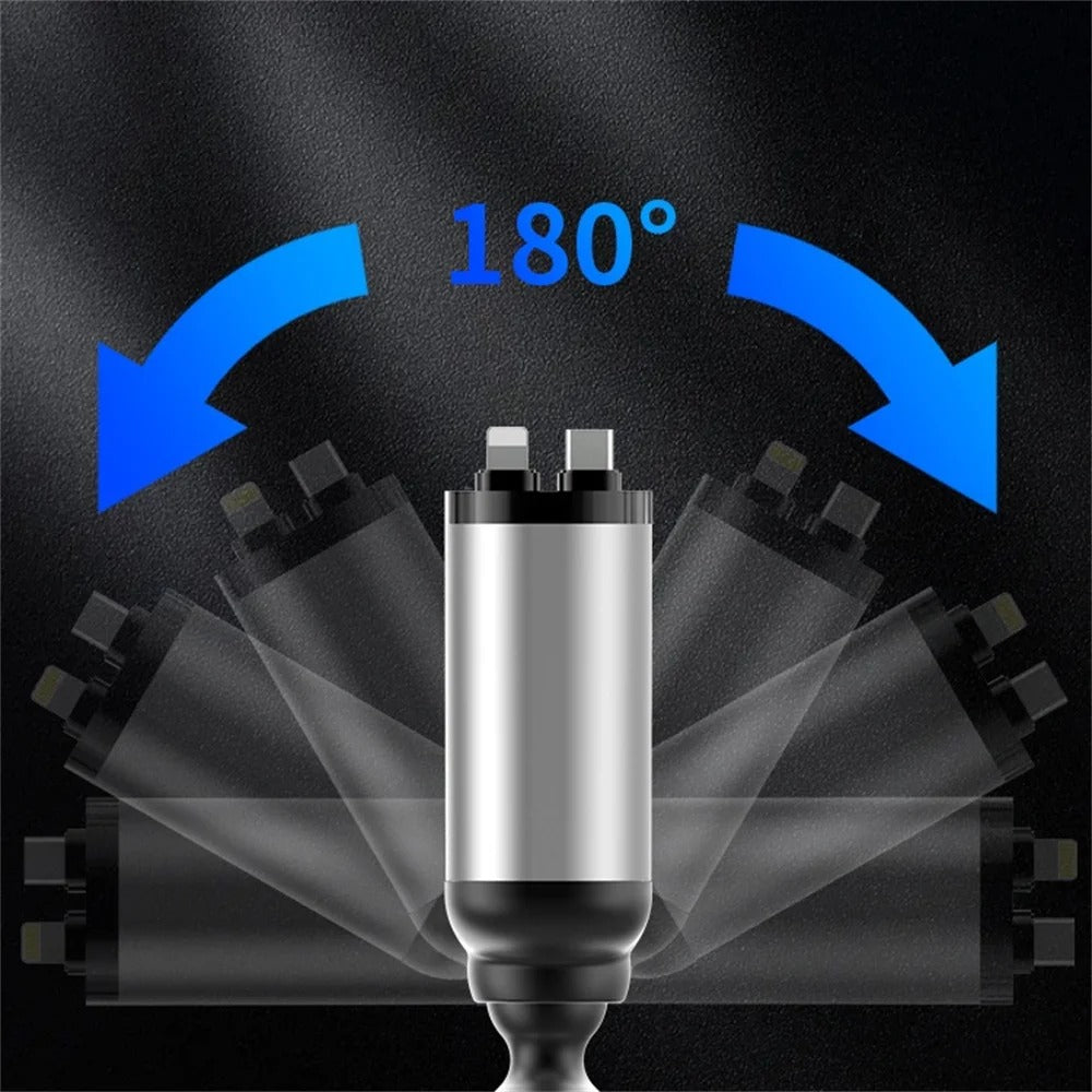 4-in-1 Retractable Car Charger
